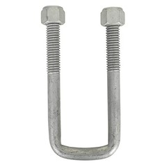 Square U-Bolt 3/8″ Thick x 2″ ID x 3-3/4″ Long w/ Zinc Plated Nuts S116 Farmer