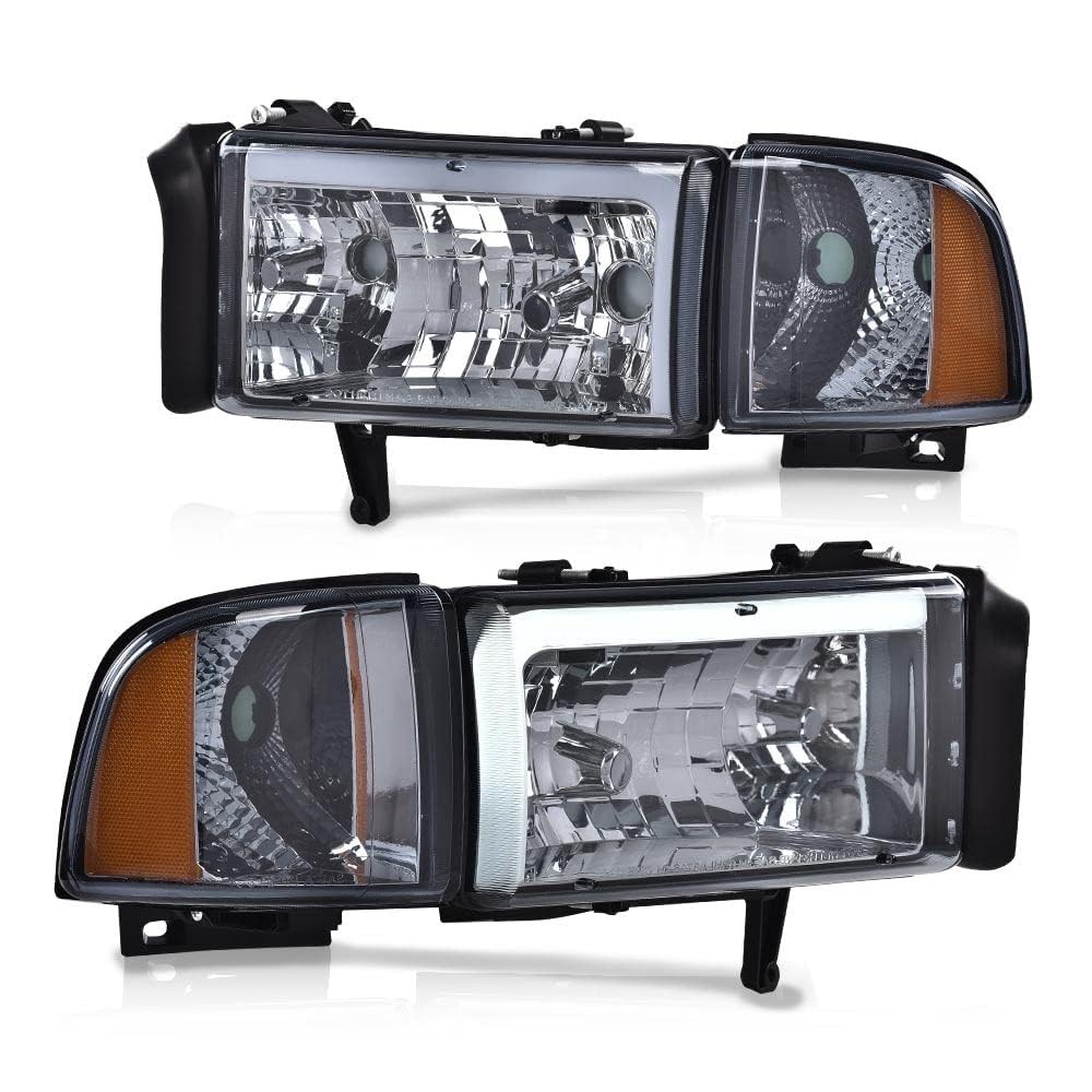 LED Headlights Assembly Fit Dodge Ram 1500 2500 3500 1994-2002