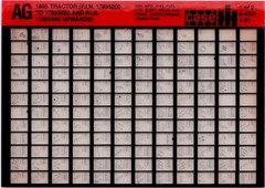 JI Case / Case IH 1896 Tractor Parts Catalog Microfiche Manual 8-4331