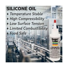 Super Lube Silicone Oil High & Low Temp CST (Clear, 4oz Bottle) | NSF Certifi…