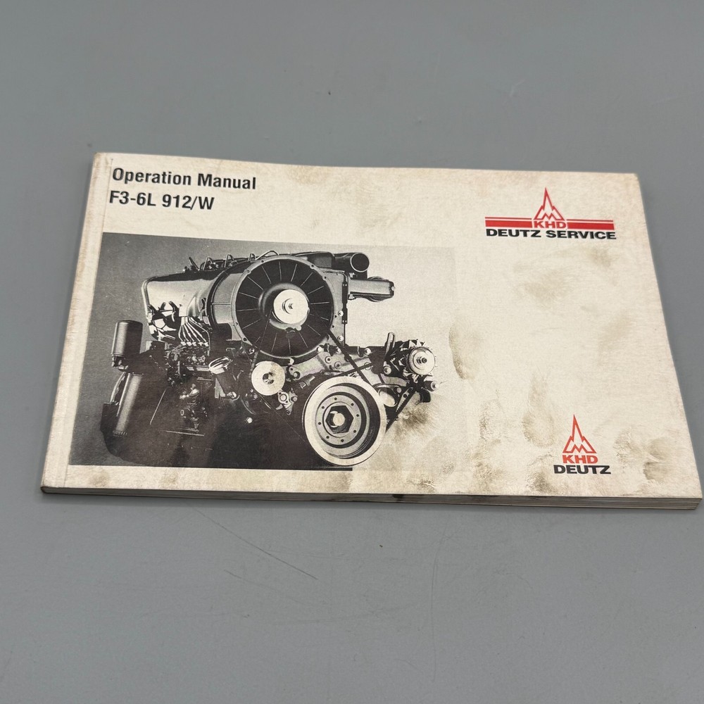 KHD Deutz Service F3-6L 912/W Operation Manual