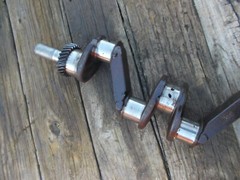 Allis Chalmers D17 AC tractor engine motor crank shaft crankshaft w/ gear *