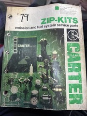 1979 Carter Carburetor Fuel Injector zip kits parts catalog 3880