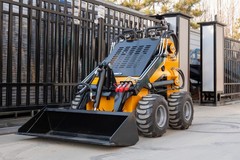 870kg Mini Skid Steer Loader MS380 23HP Dual Pump Wheeled Skid Steer Free Ship
