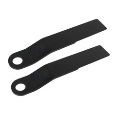 2pcs AR400 Heavy Duty Steel Mower For King Skidsteer Brush Hog Cutter Blades