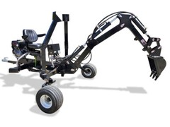 15HP 420CC Gas Powered Towable Backhoe Mini Excavator 8′ Foot Reach 12″ Bucket