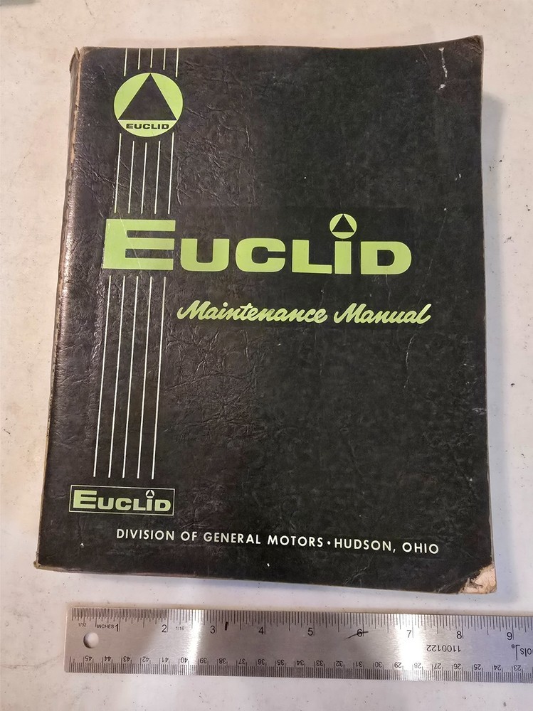 1965 Euclid Maintenance Manual for General Motors Series 3-4-6-71E & 71T Diesel