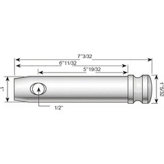 S.80 Top Link Pin – Standard (Fits CAT. 2), Fits Allis Chalmers