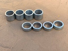 Finish mower wheel Height spacer kit bush hog, woods, land pride etc
