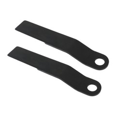 2pcs AR400 Heavy Duty Steel Mower For King Skidsteer Brush Hog Cutter Blades