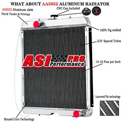 3~ROW RADIATOR Fit NEW HOLLAND SKID STEER LOADER C175 C185 CASE 410 420 430 440.