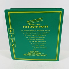 Fitz Auto Parts 3-Ring Parts Catalog Service Manual Binder empty