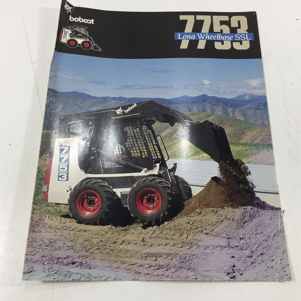 Genuine Original 1994 Bobcat 7753 LWB SSL Skid Steer Loaders Brochure B-1650