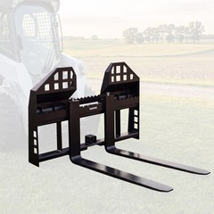 4000 Lbs Quick Attach Pallet Forks 45″ Frame 48″ Blades for Skid Steer Tractors