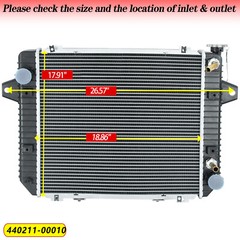 RADIATOR Fit 12-UP DOOSAN DAEWOO FORKLIFT G20P-5 GM 3.0L LP 440211-00010