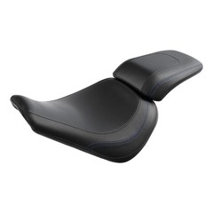 Motorcycle Two-Piece Driver Passenger Seat For Fat Boy 2018+ Black Blue