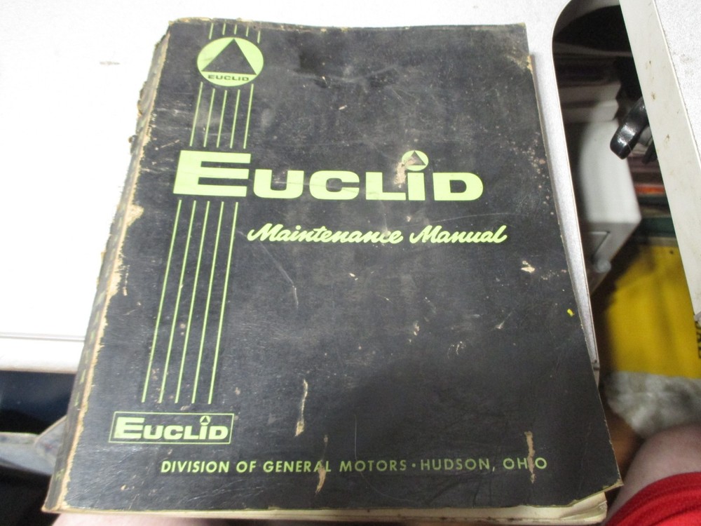 EUCLID MAINTENANCE MANUAL FOR GM 8V71 DIESEL ENGIENS #66SP3 USED ORIGINAL