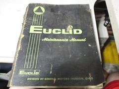 EUCLID MAINTENANCE MANUAL FOR GM 8V71 DIESEL ENGIENS #66SP3 USED ORIGINAL