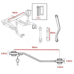 3 POINT HITCH KIT FOR KUBOTA B SERIES COMPACT TRACTOR CATEGORY CAT 1 3PT