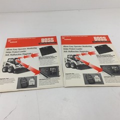 Genuine Original 1991 Bobcat BOSS Display For 50 Series Loader Brochure B-1652