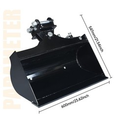Brand New 600mm Tilting Bucket lTon Mini Excavator Hydraulic Attachment US Stock