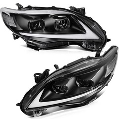 Toyota Corolla 2011-2013 Headlight Assembly Pair LED Turn Signal DRL Projector
