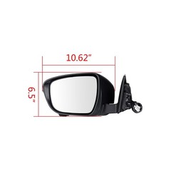 LH Side Mirror Glass Lens 14-19 Nissan X-Trail T32 Rogue 360 Cam Heat 13Pin Fold