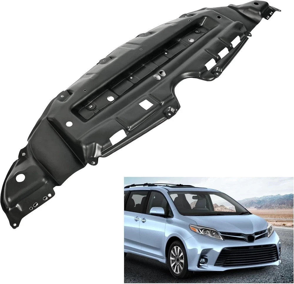 HECASA Front Engine Splash Shield Compatible with 2011-2020 Toyota Sienna Unde