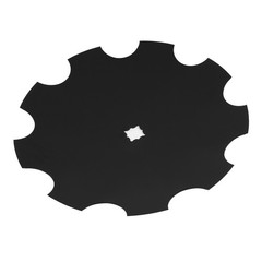 1 pcs 18″ Disc Harrow Blade 3.5mm 9-Gauge Notched For 1″ OR 1-1/8″ Square Axle