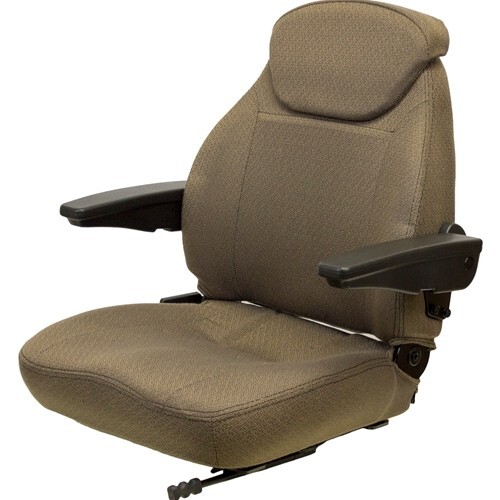 Fits John Deere Loader/Backhoe Seat Assembly – Fits Various Models – Brown Cloth