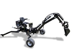 15HP 420CC Gas Powered Towable Backhoe Mini Excavator 8′ Foot Reach 12″ Bucket