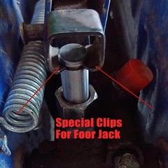 6PCS Floor Jack Spare Parts for 2 Ton Horizontal Car Hoop Black