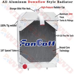Aluminum 4 Row Tractor Radiator Fits Case VA, VAC, VAH, VAI, VAO VTA2688 FONGOFF