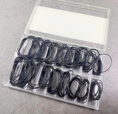 OTOPO 198PCS O Ring Watch Case Gasket Rubber Seal O Black