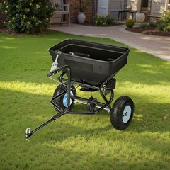 VEVOR Tow Behind Broadcast Spreader 130LB 15 Settings 0-9.8 ft Spreading Width