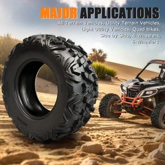 Set of 2 26×11-14 ATV UTV All Terrain Tires 6-Ply Tubeless Mud Sand Off-Road