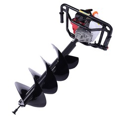 63CC 2-Stroke Gasoline Hole Digger, 3HP Lawn Drilling Machine, Post Hole Digger