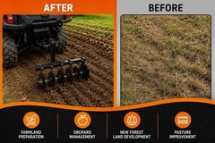Big Buck Food Plot Plow 6 Disc 28” ATV UTV Wildlife Hunting Plow
