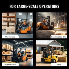 Uimoso Pallet Fork Extensions Forklift Extensions 96″ x 6.5″ Heavy Duty Steel