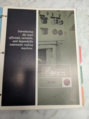 CONTINENTAL MACHINE TOOL SALES INFORMATION BROCHURE LITERATURE CATALOG 1972