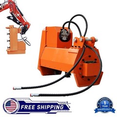 Heavy Duty Flail Mower For Mini Excavator Hydraulic Brush Cutter With Two Hoses