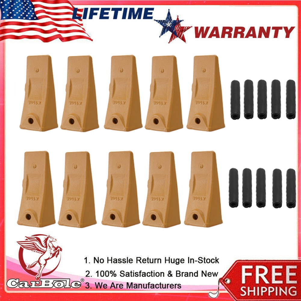 X156L Long Bucket Teeth + 156PN Long Pins Kit for Hensley Style X156 10PCS