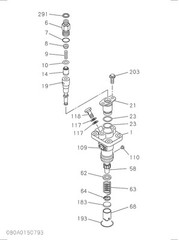 Isuzu Genuine Part 8970833480 Sleeve Injector OEM Japan