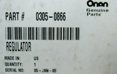 NEW ONAN 0305-0866 VOLTAGE REGULATOR 03050866 0338-2744 REV E 1708195-1 4604