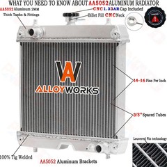 1G952-72060 3 Row Radiator with Cap For Kubota D722 D902 Z482 Z602 WG972 DF972