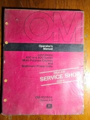 John Deere 400 500 Series 4-270 6-362 6-404 6-531 Engine & Power Unit Op Manual