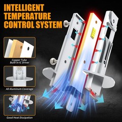 LED Tractor Headlight Kit For Kioti DK6020 DK6020CH-EU 6000K Bright White 4pcs