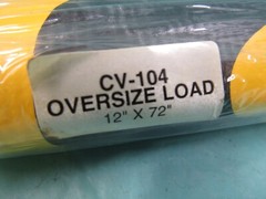 New Oversize Load Banner 12×72″ / CV-104, Yellow & Black