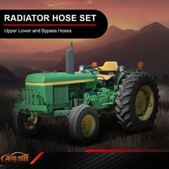 Blue Radiator Hose Set Upper Lower & Bypass Hoses Fit For John Deere Models