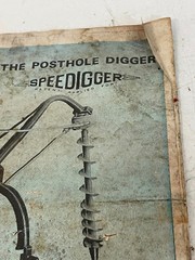 Vintage Original SPeeCo Posthole Digger SpeeDigger Operator’s Manual Parts List